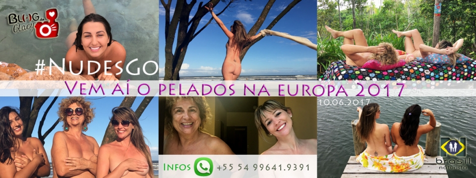 Restam apenas 2 dias para a sua inscrição no NudesGo - Pelados na Europa 2017. Acompanhe esta aventura de 3 mulheres nudistas acessando o www.catarse.me/nudesgo e apoiando o projeto. Já foi criado o Grupo no WhatsApp.